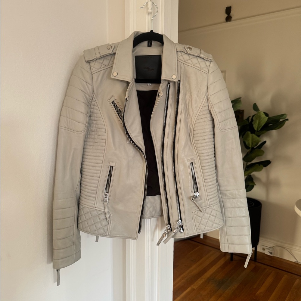 Boda Skins Grey Leather Jacket (M)
